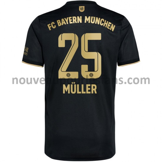 Maillot Bayern Munich Thomas Müller 25 Tenue Extérieur 2021-2022 Manche Courte