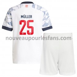 Maillot Bayern Munich Thomas Müller 25 Enfant Tenue 3ème 2021-2022 Manche Courte