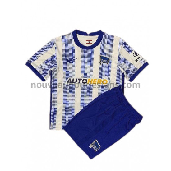 Maillot Hertha BSC Enfant Tenue Domicile 2021-2022 Manche Courte