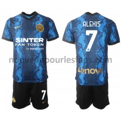 Maillot Inter Milan Alexis Sanchez 7 Enfant Tenue Domicile 2021-2022 Manche Courte