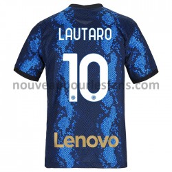 Maillot Inter Milan Lautaro Martinez 10 Tenue Domicile 2021-2022 Manche Courte
