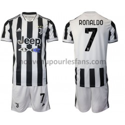 Maillot Juventus Cristiano Ronaldo 7 Enfant Tenue Domicile 2021-2022 Manche Courte