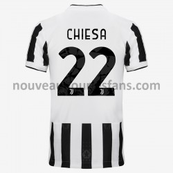 Maillot Juventus Federico Chiesa 22 Tenue Domicile 2021-2022 Manche Courte