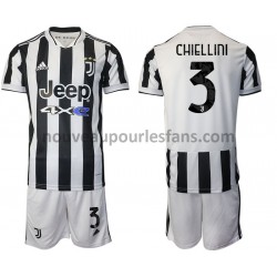 Maillot Juventus Giorgio Chiellini 3 Enfant Tenue Domicile 2021-2022 Manche Courte