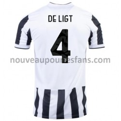 Maillot Juventus Matthijs de Ligt 4 Tenue Domicile 2021-2022 Manche Courte