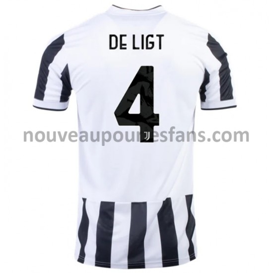 Maillot Juventus Matthijs de Ligt 4 Tenue Domicile 2021-2022 Manche Courte