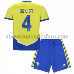 Maillot Juventus Matthijs de Ligt 4 Enfant Tenue 3ème 2021-2022 Manche Courte