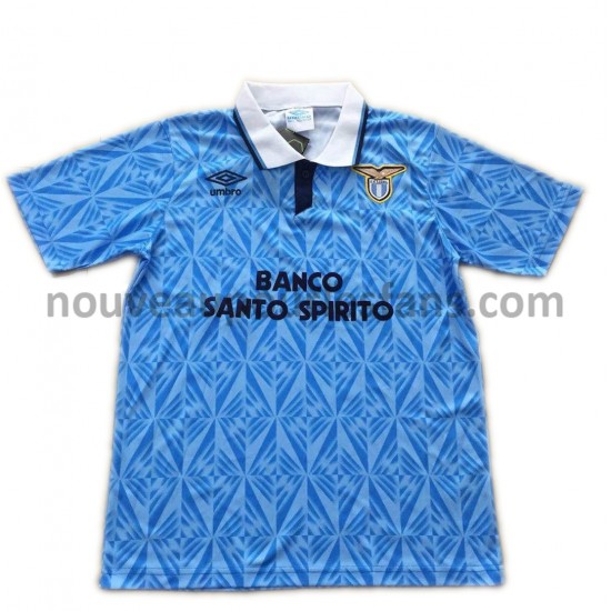 Maillot SS Lazio Retro Tenue Domicile 1991 Manche Courte