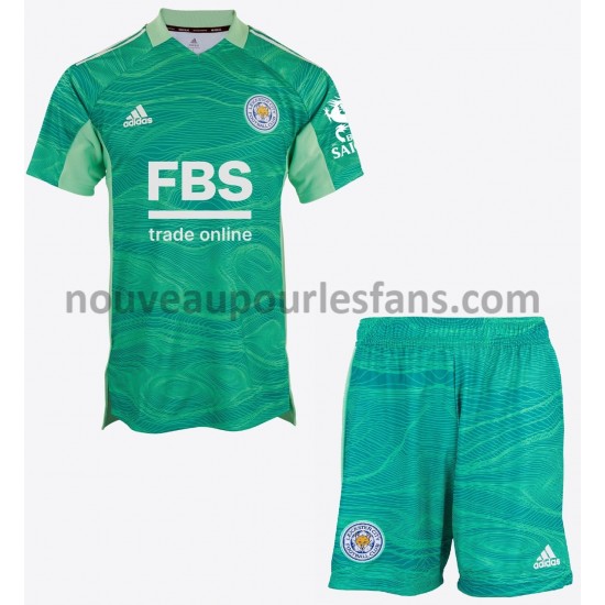 Maillot Leicester City Gardien Enfant Tenue Extérieur 2021-2022 Manche Courte