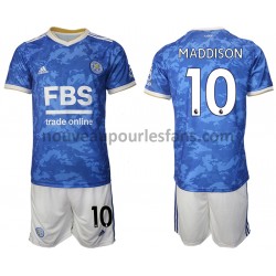 Maillot Leicester City James Maddison 10 Enfant Tenue Domicile 2021-2022 Manche Courte