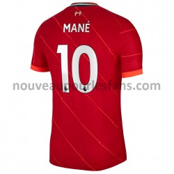 Maillot Liverpool Sadio Mane 10 Tenue Domicile 2021-2022 Manche Courte