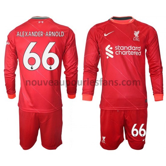 Maillot Liverpool Alexander Arnold 66 Enfant Tenue Domicile 2021-2022 Manche Longue