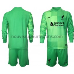 Maillot Liverpool Gardien Enfant Tenue Domicile 2021-2022 Manche Longue