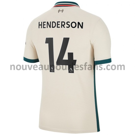 Maillot Liverpool Henderson 14 Tenue Extérieur 2021-2022 Manche Courte