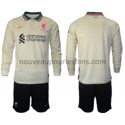 Maillot Liverpool Enfant Tenue Extérieur 2021-2022 Manche Longue