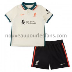 Maillot Liverpool Enfant Tenue Extérieur 2021-2022 Manche Courte