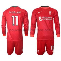 Maillot Liverpool M.Salah 11 Enfant Tenue Domicile 2021-2022 Manche Longue