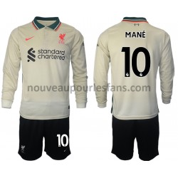 Maillot Liverpool Sadio Mane 10 Enfant Tenue Extérieur 2021-2022 Manche Longue