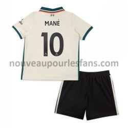 Maillot Liverpool Sadio Mane 10 Enfant Tenue Extérieur 2021-2022 Manche Courte