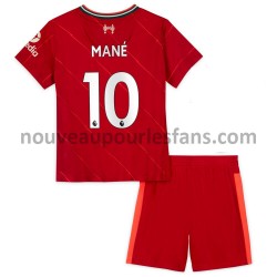 Maillot Liverpool Sadio Mane 10 Enfant Tenue Domicile 2021-2022 Manche Courte