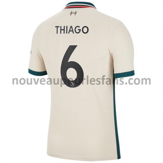 Maillot Liverpool Thiago Alcantara 6 Tenue Extérieur 2021-2022 Manche Courte