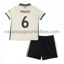 Maillot Liverpool Thiago Alcantara 6 Enfant Tenue Extérieur 2021-2022 Manche Courte
