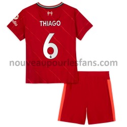 Maillot Liverpool Thiago Alcantara 6 Enfant Tenue Domicile 2021-2022 Manche Courte