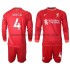 Maillot Liverpool VIRGIL 4 Enfant Tenue Domicile 2021-2022 Manche Longue