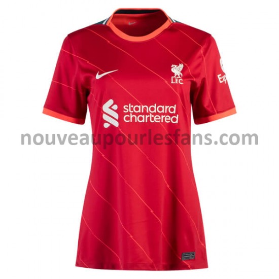 Maillot Liverpool Femme Tenue Domicile 2021-2022 Manche Courte