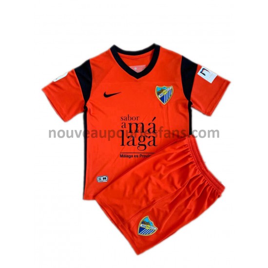 Maillot Málaga CF Enfant Tenue Extérieur 2021-2022 Manche Courte
