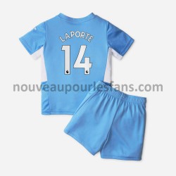 Maillot Manchester City Aymeric Laporte 14 Enfant Tenue Domicile 2021-2022 Manche Courte
