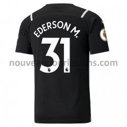 Maillot Manchester City Gardien Ederson 31 Tenue Domicile 2021-2022 Manche Courte