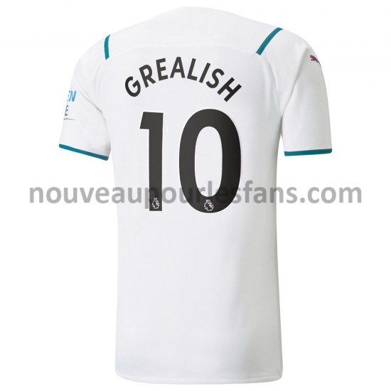 Maillot Manchester City Jack Grealish 10 Tenue Extérieur 2021-2022 Manche Courte