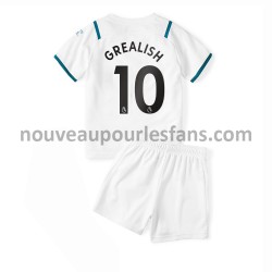 Maillot Manchester City Jack Grealish 10 Enfant Tenue Extérieur 2021-2022 Manche Courte