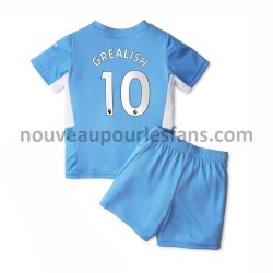 Maillot Manchester City Jack Grealish 10 Enfant Tenue Domicile 2021-2022 Manche Courte