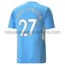 Maillot Manchester City Joao Cancelo 27 Tenue Domicile 2021-2022 Manche Courte