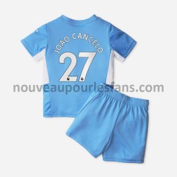 Maillot Manchester City Joao Cancelo 27 Enfant Tenue Domicile 2021-2022 Manche Courte