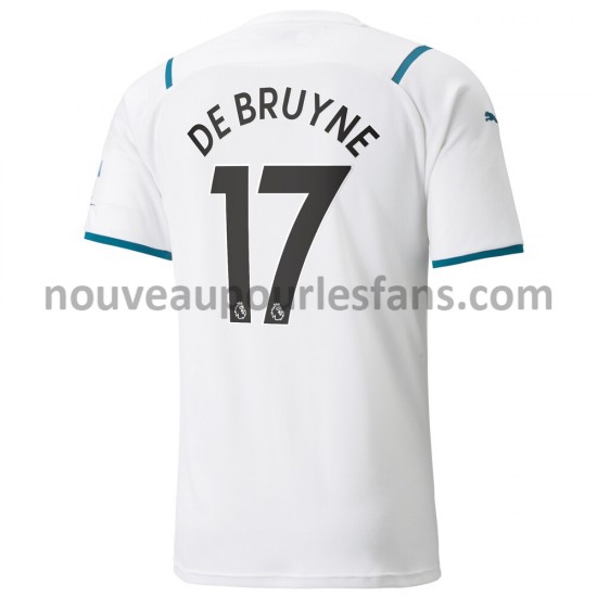Maillot Manchester City Kevin De Bruyne 17 Tenue Extérieur 2021-2022 Manche Courte