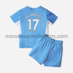 Maillot Manchester City Kevin De Bruyne 17 Enfant Tenue Domicile 2021-2022 Manche Courte