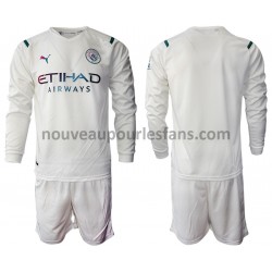Maillot Manchester City Enfant Tenue Extérieur 2021-2022 Manche Longue