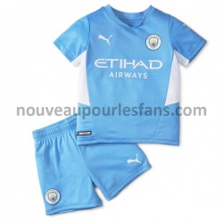 Maillot Manchester City Enfant Tenue Domicile 2021-2022 Manche Courte