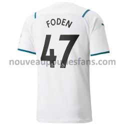 Maillot Manchester City Phil Foden 47 Tenue Extérieur 2021-2022 Manche Courte