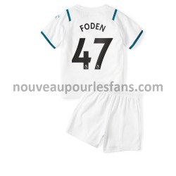 Maillot Manchester City Phil Foden 47 Enfant Tenue Extérieur 2021-2022 Manche Courte