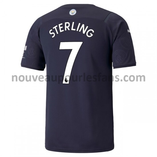 Maillot Manchester City Raheem Sterling 7 Tenue 4ème 2021-2022 Manche Courte