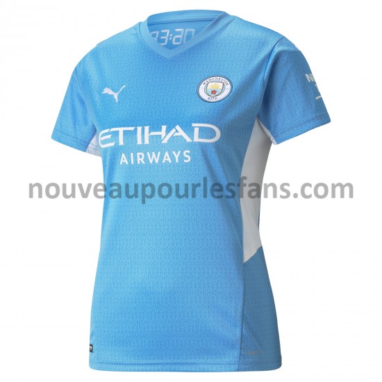 Maillot Manchester City Femme Tenue Domicile 2021-2022 Manche Courte