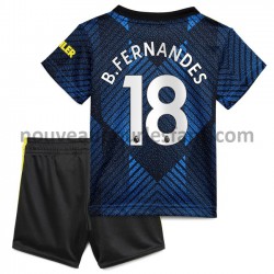 Maillot Manchester United Bruno Fernandes 18 Enfant Tenue 3ème 2021-2022 Manche Courte