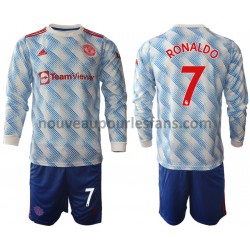 Maillot Manchester United Cristiano Ronaldo 7 Enfant Tenue Extérieur 2021-2022 Manche Longue