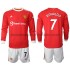 Maillot Manchester United Cristiano Ronaldo 7 Enfant Tenue Domicile 2021-2022 Manche Longue