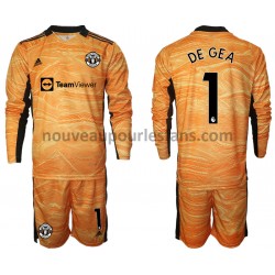 Maillot Manchester United David de Gea 1 Gardien Enfant Tenue Domicile 2021-2022 Manche Longue
