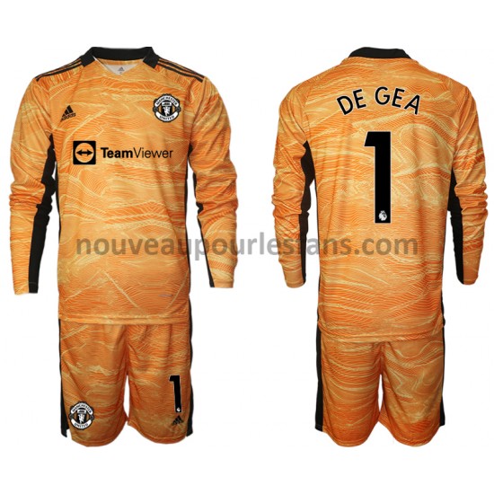 Maillot Manchester United David de Gea 1 Gardien Enfant Tenue Domicile 2021-2022 Manche Longue